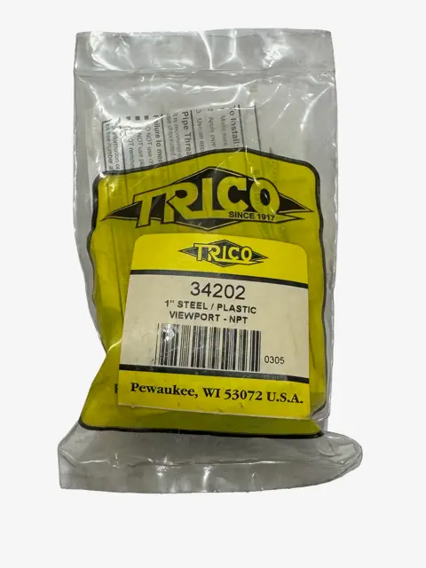 Trico 1" Steel / Plastic Viewport - NPT 34202