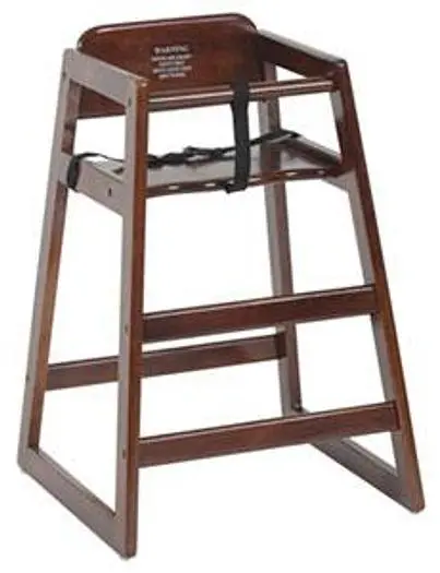 HIGH CHAIR - HARDWOOD - DARK WALNUT