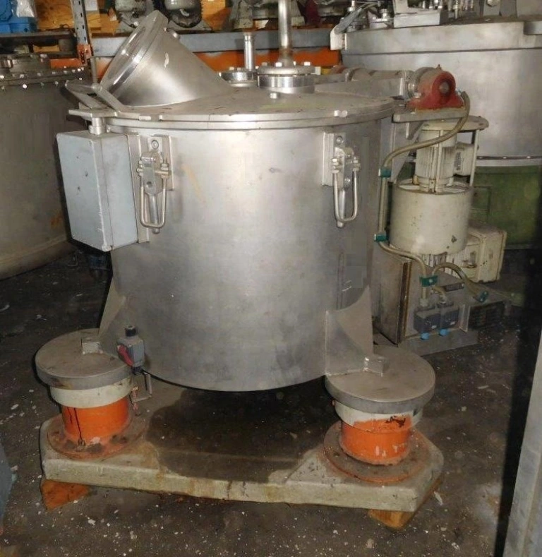 Ellerwerk 733 C perforate basket centrifuge, 316SS.