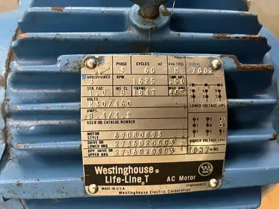 Used WESTINGHOUSE 69080893 Motors (misc) | Surplus Asset Holdings #1205516