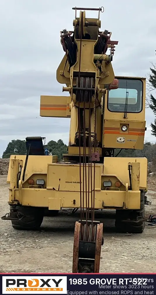 Used 1985 GROVE RT-522 Mobile Cranes North Carolina US | Proxy Equipment #1381999