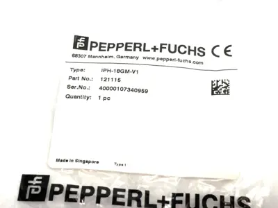 New | in-Stock Pepperl+Fuchs LF RFID Read/Write Device for IDENTControl 121115 Sensors Michigan US | Maverick Industrial Sales #1413510