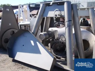 USED Patterson-Kelley 60 Cu Ft P-K Twin Shell Cross-Flow Twin Shell Blender, S/S, 115# Density