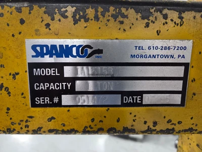 Used 1995 Spanco 1A1515B Cranes, Gantry, Bridge Type Illinois US | Meadoworks #1514590