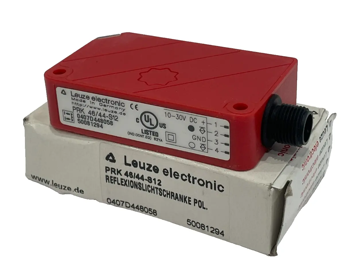 NEW LEUZE PRK-46/44-S12 PHOTOELECTRIC SENSOR PRK4644S12