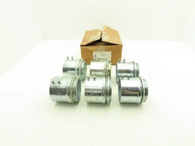 Thomas & Betts EMT Connector Fitting 3" Steel Set Screw Steel City Lot of 6