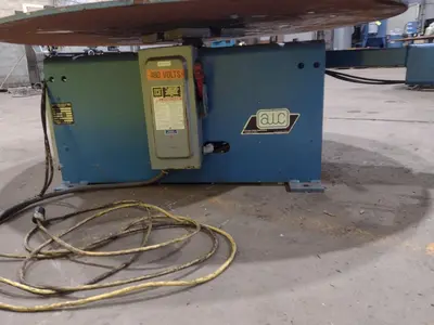 5,500 LBS X 48" AWC (ACCRA-WIRE CONTROLS) MODEL #F-200AF HORIZONTAL PALLET TYPE POWERED DE-COILER REEL: STOCK #19266