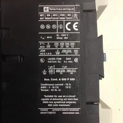 USED TELEMECANIQUE LP1D5011