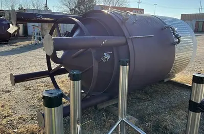 Tank, 1,200 Gallon, 304 S/st, Jkt, Wine Fermentation Tank #S744894