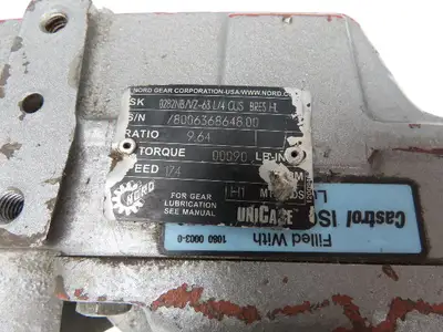Nord 0282NB/VZ-63 L/4 CUS BRE5 HL Gearmotor 9.64:1 Reducer 174rpm 230/460vac 3ph