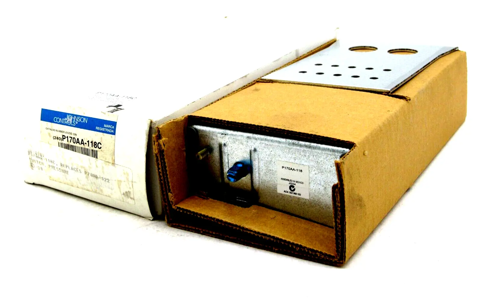 NEW JOHNSON CONTROLS P170AA-118C PRESSURE FAN CONTROL P170AA118C