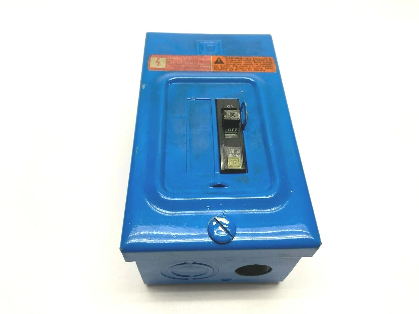 Q02L30S | Square D  Blue Enclosure Load Center 10A Amp Circuit Breaker - Used