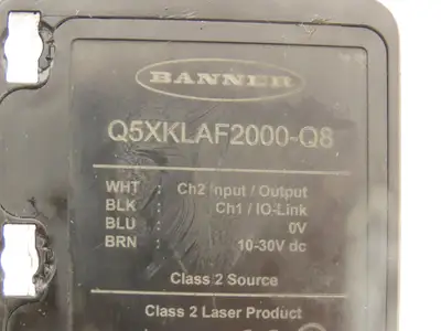 Banner Q5XKLAF2000-Q8 Laser Sensor 95-2000mm 10-30VDC  Lot of 3
