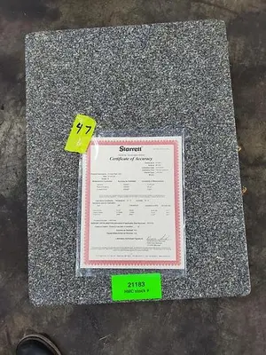 Used STARRETT _UNKNOWN_ Granite Surface Plates Pennsylvania US | Hildebrand Machinery Co. #1485895