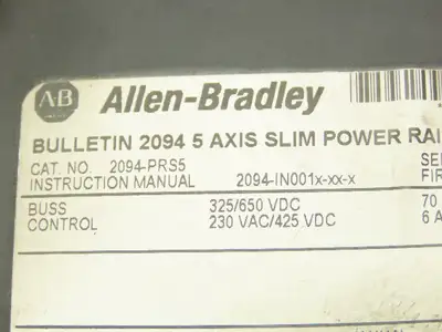 Allen Bradley 2094-PR6 2094-PRS5 5 + 6 Axis Power Rails Lot of 2