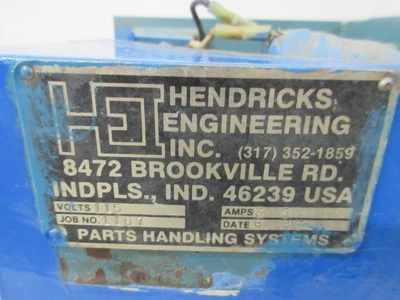 Used HENDRICKS ENGINEERING _UNKNOWN_ Vibratory Bowl Feeder Texas US | OCO Industrial #1715600