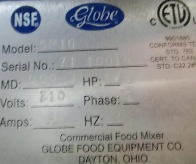 USED GLOBE SP10