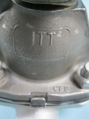 ITT Manual Stainless Sanitary Diaphragm Valve 1" Tri-Clamp G3
