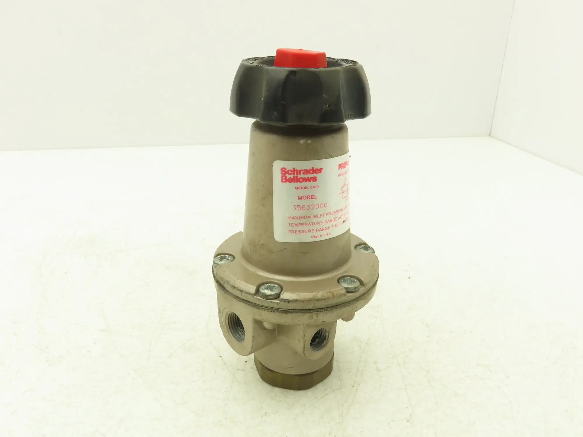 Schrader Bellows 35632000 Pneumatic Air Pressure Regulator 5-150psi 3/8"npt