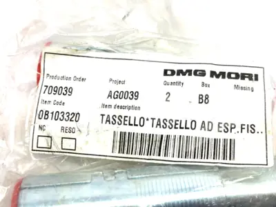 0B103320 | DMG Mori  Hardware Kit M20-30 Dia. PKG OF 2 - New
