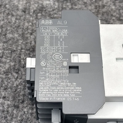 Used ABB AL9-30-10 PLC Contactors California US | Davliegogo LLC #1706747