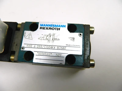 NEW MANNESMANN REXROTH 4WE 6 D53 CG24K4 SO582