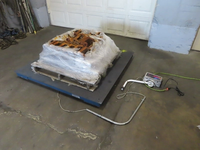used 5,000 lb. Indiana Scale Co. Floor Scale