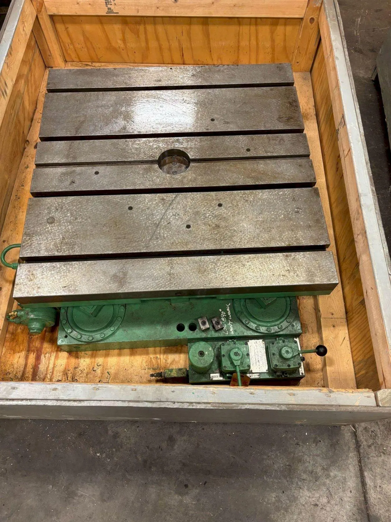 36" X 48" GIDDINGS & LEWIS AIR LIFT ROTARY TABLE: STOCK #23588