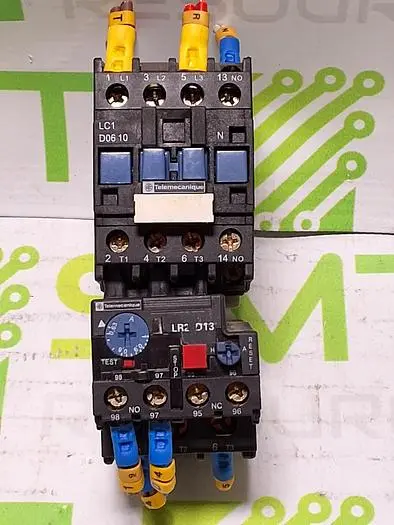 TELEMECANIQUE LC1-D06 10 CONTACTOR WITH LR2D13 ELECTRICAL COIL LR2-D1305 N