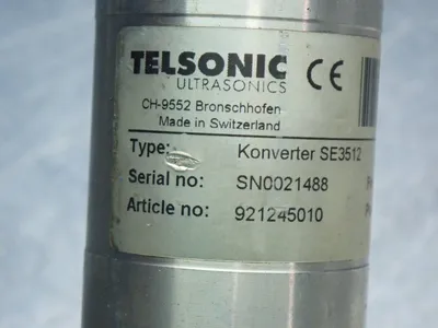 USED TELSONIC ULTRASONICS 921245010