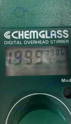 USED CHEMGLASS DIGITAL OVERHEAD STIRRER HOMOGENIZER 50 - 2000 RPM