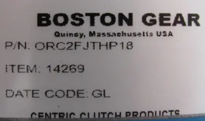 NEW BOSTON GEAR ORC2FJTHP18 MECHANICAL OVERLOAD CLUTCH