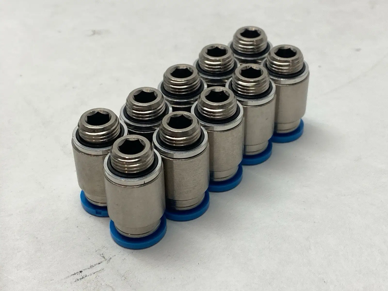QS-G1/8-8-I, 186109 | Festo QS-G1/8-8-I Push-In Fitting Male Thread 8mm OD Tube 186109 LOT OF 10 - New Other