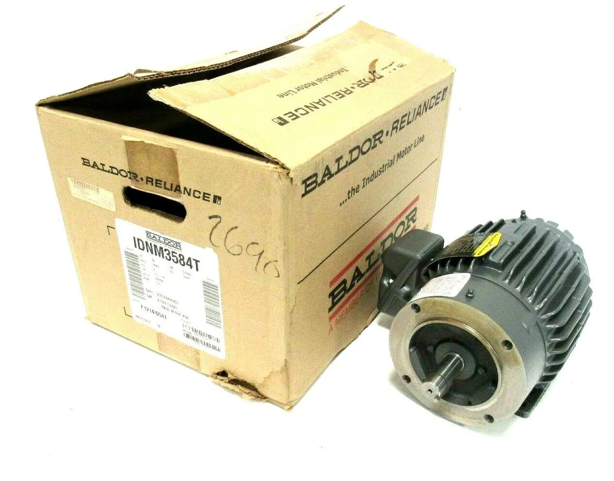 5 NEW BALDOR IDNM3584T MOTOR 1.5HP 230/460V 1755RPM 7/8" DIA.