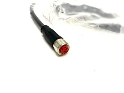 USED BECKHOFF DOUBLE ENDED POWER CABLE M8 4-PIN FEMALE 10M
