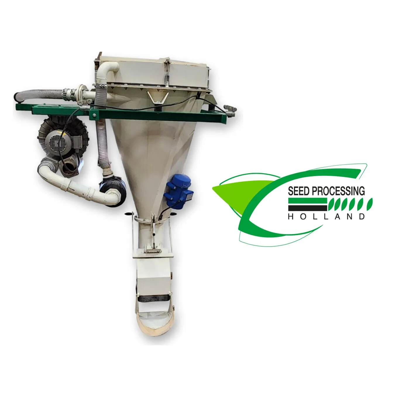 Used 5 cu/ft Vacuum Loading Hopper Loader for Pelleted Seed