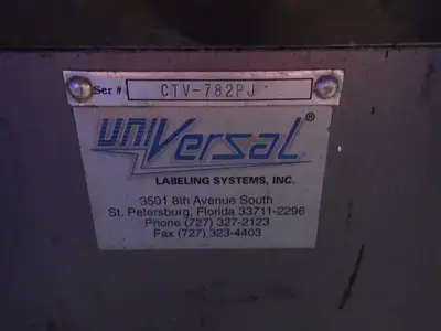 Universal Labeling Systems Inc 140" X 6" Labeler