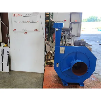 Used 25HP Alusuisse Alesa Pressure Blower Package 900 CFM @ 47" SP