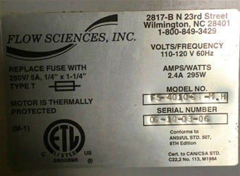 Used AIR AIR SCIENCE FAN DUCT FILTER Fan Filter Units New York US | Michael Benalt Inc #1274149