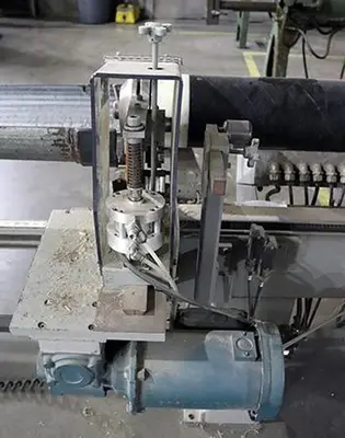 USED 120" APPLETON AUTOMATIC CORE CUTTER, MODEL A301 120" APPLETON AUTOMATIC CORE CUTTER, MODEL A301