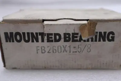 HUB CITY INDUSTRIALINE MOUNTED BEARING 2 BOLT FB260x1-5/8" STOCK 2137A