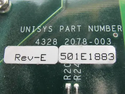 UNISYS CORP 43282078-003 REV-E NDP600-IML PCBA 7-SLT DUAL IMAGE Lot/1