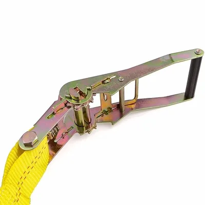 New Hd Strap 2" x 27' Ratchet Tie Down w/j Hook Truck Towing Cargo Hauling 10000 lb