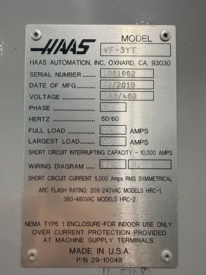 2011 HAAS VF-3DYT Vertical Machining Centers | GMT (16)