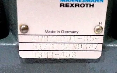 USED REXROTH 4WRZ10W1-85-51/6A24N9K47-D3MR-453 VALVE 4WRZ10W185516A24N9K47D3MR..