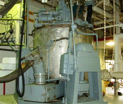 Western States 40 x 24 Quadramatic perforate basket centrifuge, 316SS.