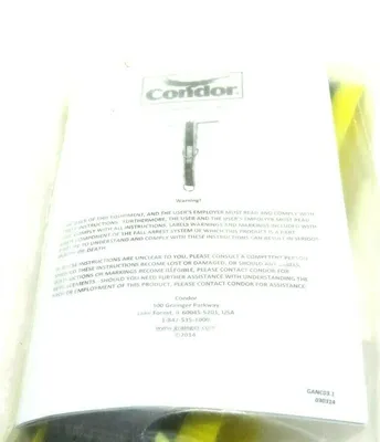 NEW CONDOR 19F392 PASS THRU ANCHOR STRAP