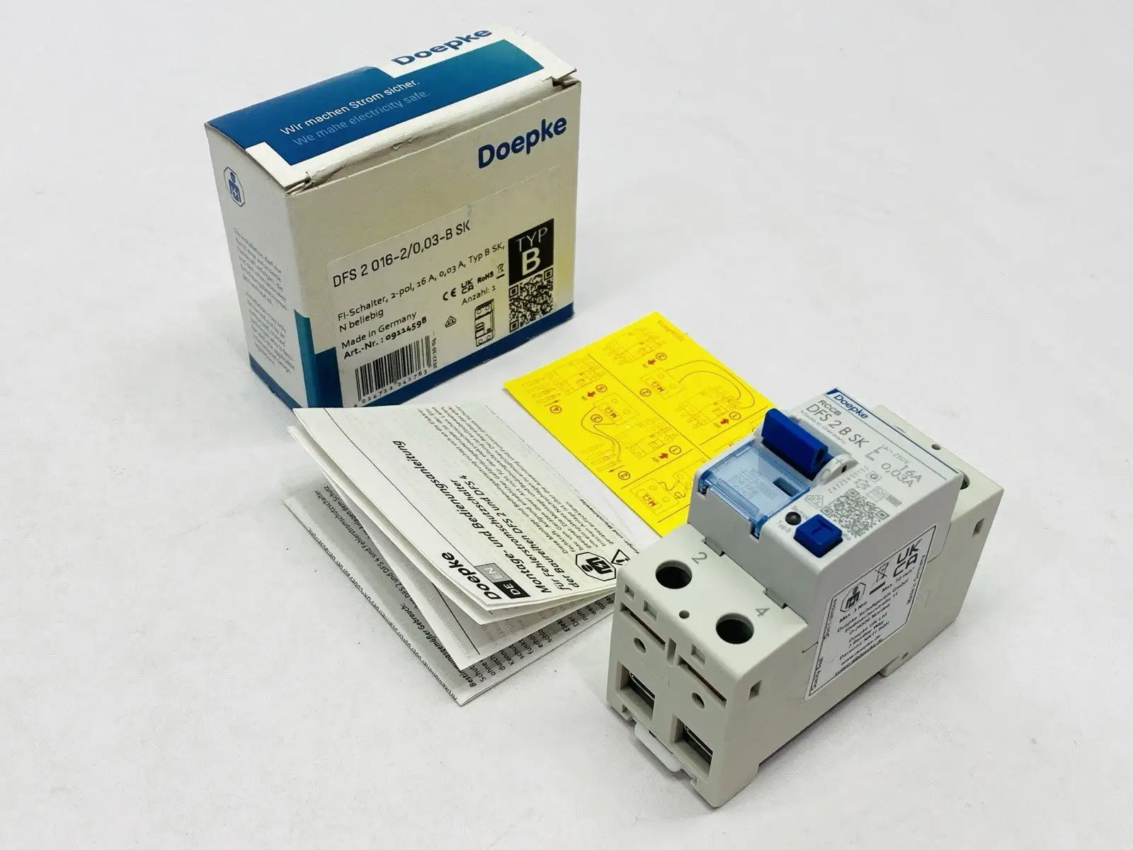 DFS 2 016-2/0,03-B SK | Doepke  Circuit Breaker 2-Pole 16A 230/400V - New Other