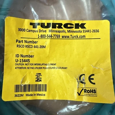 New | in-Stock TURCK RSCD 441-20M PLC Processors Indiana US | J&J Industrial Supply #1071689
