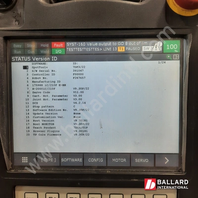 FANUC R-2000iC/210F Robot System w/ R30iB Plus Controller